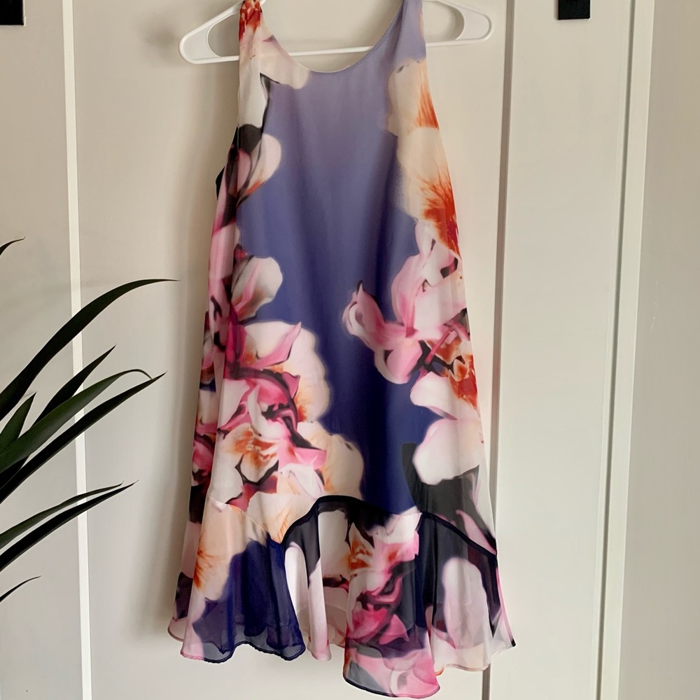 Vince Camino Floral Trapeze Dress